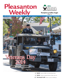 Pleasanton Weekly Veterans Day 2014