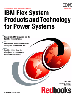 IBM Flex System Products and Technology for Power Systems Front cover