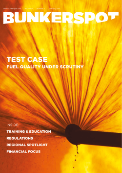 TEST CASE FUEL QUALITY UNDER SCRUTINY TRAINING &amp; EDUCATION REGULATIONS