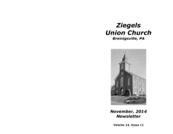 Ziegels Union Church November, 2014