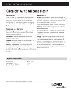 Circalok 6712 Silicone Resin LORD TECHNICAL DATA Description