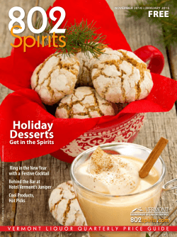 Holiday Desserts FREE Get in the Spirits