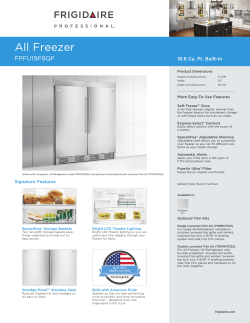 All Freezer FPFU19F8QF 18.6 Cu. Ft. Built-In