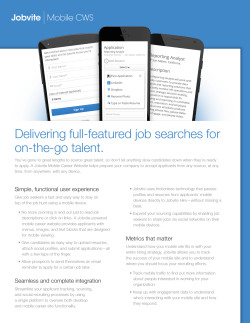 Delivering full-featured job searches for on-the-go talent.