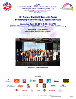 11 Annual Capitol Internship Award Scholarship Fundraising &amp; Installation Gala