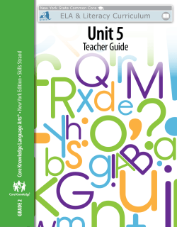 S Unit 5 Teacher Guide •