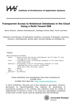 Transparent Access to Relational Databases in the Cloud