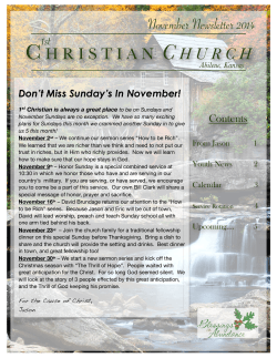 C November Newsletter 2014 1st