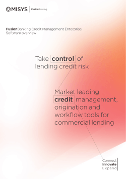 control  of Take lending credit risk Market leading
