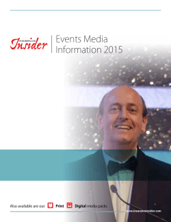 Events Media Information 2015 Print Digital