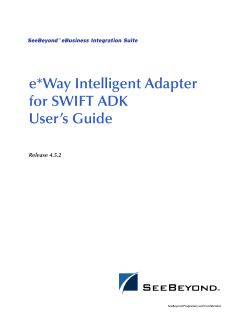 e*Way Intelligent Adapter for SWIFT ADK User’s Guide Release 4.5.2