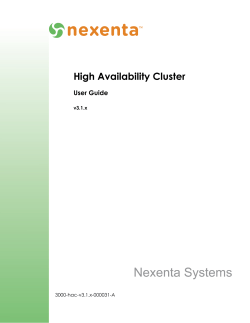 High Availability Cluster User Guide 3000-hac-v3.1.x-000031-A