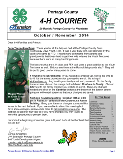 4-H COURIER Portage County