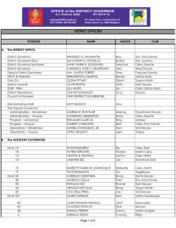 DISTRICT OFFICERS