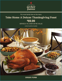 69.99 Take Home A Deluxe Thanksgiving Feast  $