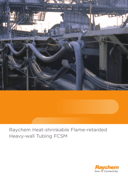 Raychem Heat-shrinkable Flame-retarded Heavy-wall Tubing FCSM