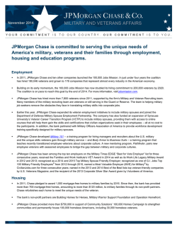 JPMorgan Chase is committed to serving the unique needs of