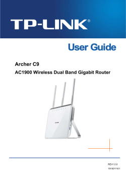 Archer C9 AC1900 Wireless Dual Band Gigabit Router REV1.0.0