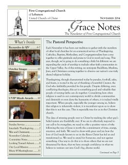G race Notes What’s Inside Pastoral Perspective
