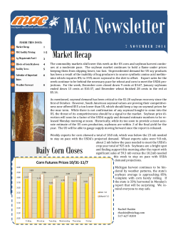 MAC Newsletter Market Recap