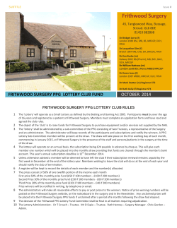 Frithwood Surgery 45, Tanglewood Way, Bussage, Stroud. GL6 8DE