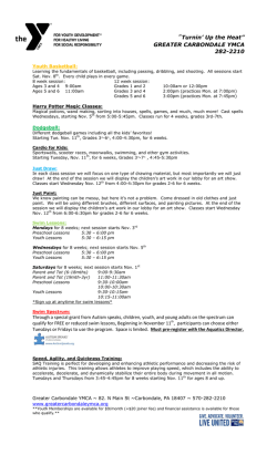 &ldquo; Turnin&rsquo; Up the Heat&rdquo; GREATER CARBONDALE YMCA
