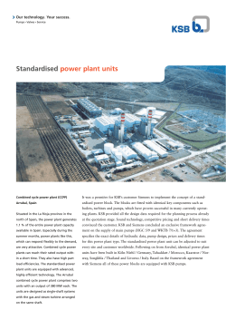 Standardised power plant units Our technology. Your success.