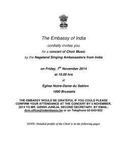 The Embassy of India cordially invites you