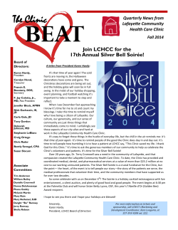 BEAT The Clinic Join LCHCC for the 17th Annual Silver Bell Soirée!