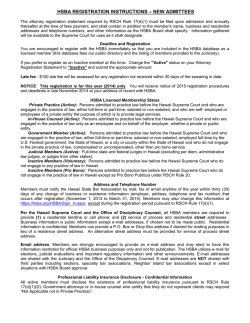 &ndash; NEW ADMITTEES HSBA REGISTRATION INSTRUCTIONS