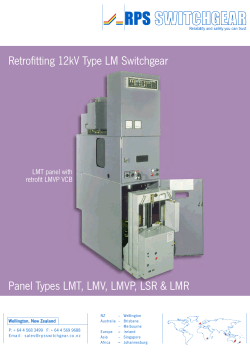 Retrofitting 12kV Type LM Switchgear LMT panel with retrofit LMVP VCB