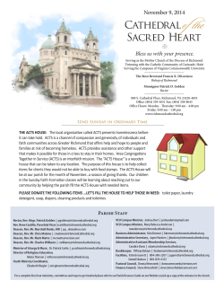 of the Cathedral Sacred Heart