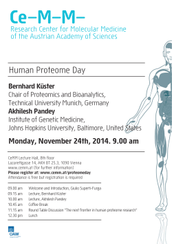 Human Proteome Day