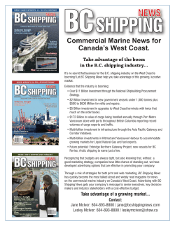BC  SHIPPING NEWS