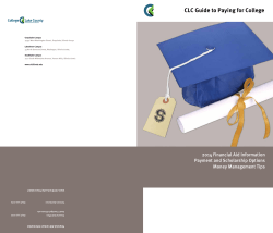 CLC Guide to Paying for College