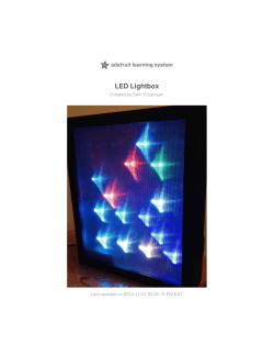 LED Lightbox Created by Sam Clippinger