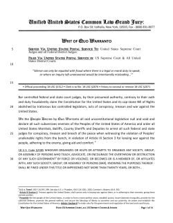 Unified United States Common Law Grand Jury