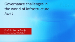 Governance challenges in the world of infrastructure Part 1