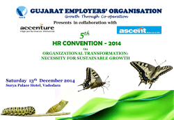 5 HR CONVENTION - 2014 GUJARAT EMPLOYERS’ ORGANISATION th