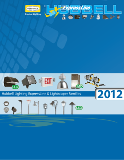 2012 Hubbell Lighting ExpressLine &amp; Lightscaper Families