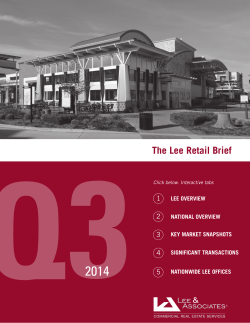 2014 The Lee Retail Brief 1 2