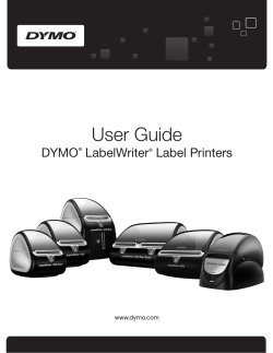 User Guide DYMO LabelWriter Label Printers