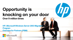 Opportunity is knocking on your door Over 9 million times