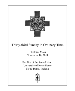Thirty-third Sunday in Ordinary Time