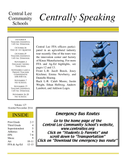 Centrally Speaking Central Lee Community Schools