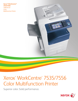 Xerox WorkCentre 7535/7556 Color Multifunction Printer