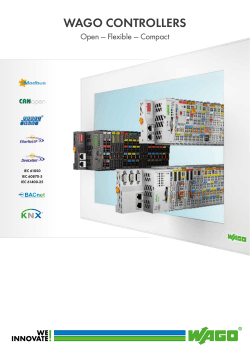 WAGO CONTROLLERS Open — Flexible — Compact IEC 61850 IEC 60870-5