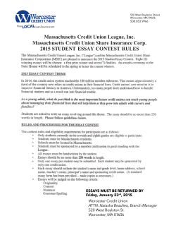 Massachusetts Credit Union League, Inc. Massachusetts Credit Union Share Insurance Corp.