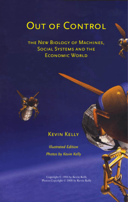Out of Control Kevin Kelly the New Biology of Machines,