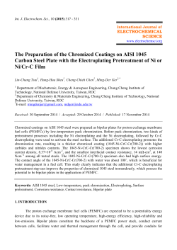 The Preparation of the Chromized Coatings on AISI 1045